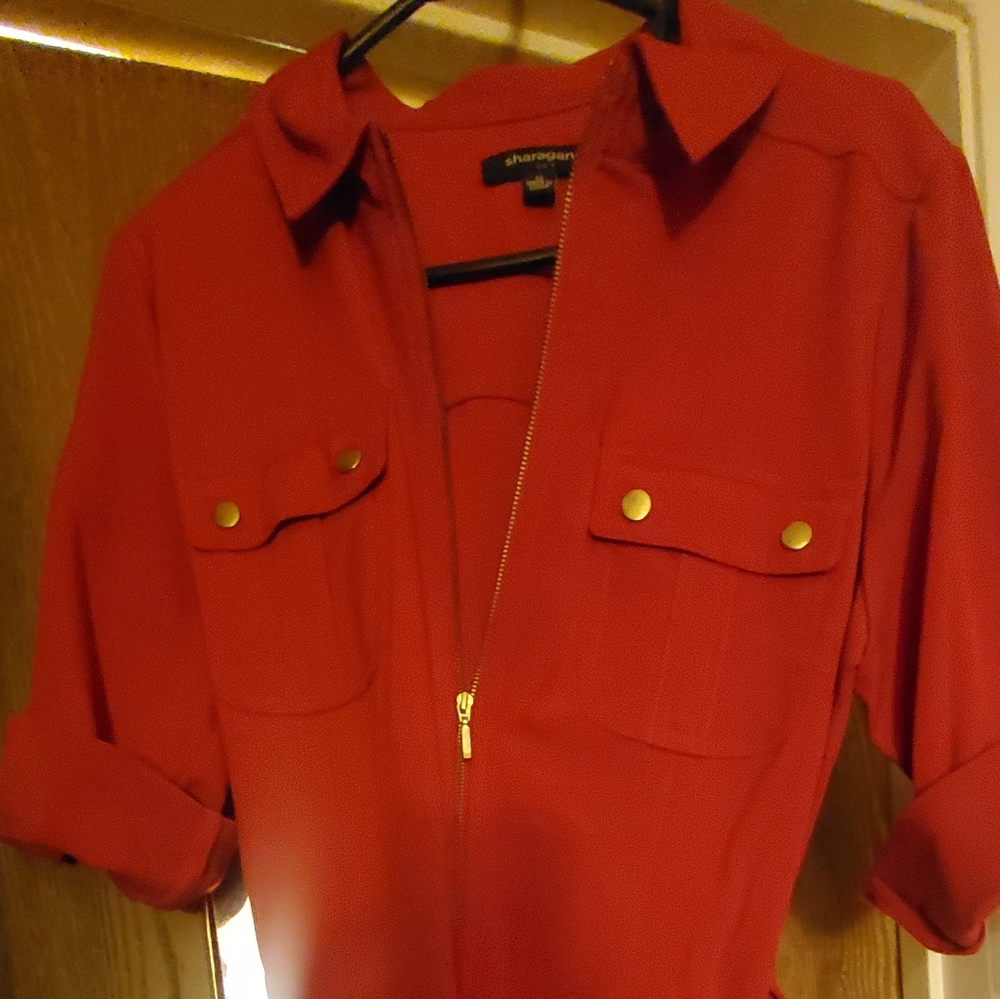 Pocket Detail Utility Dress